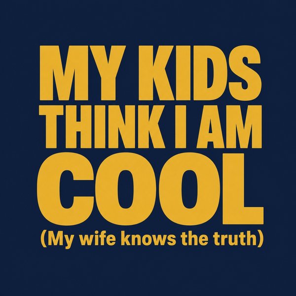 My Kids Think funny dad shirt